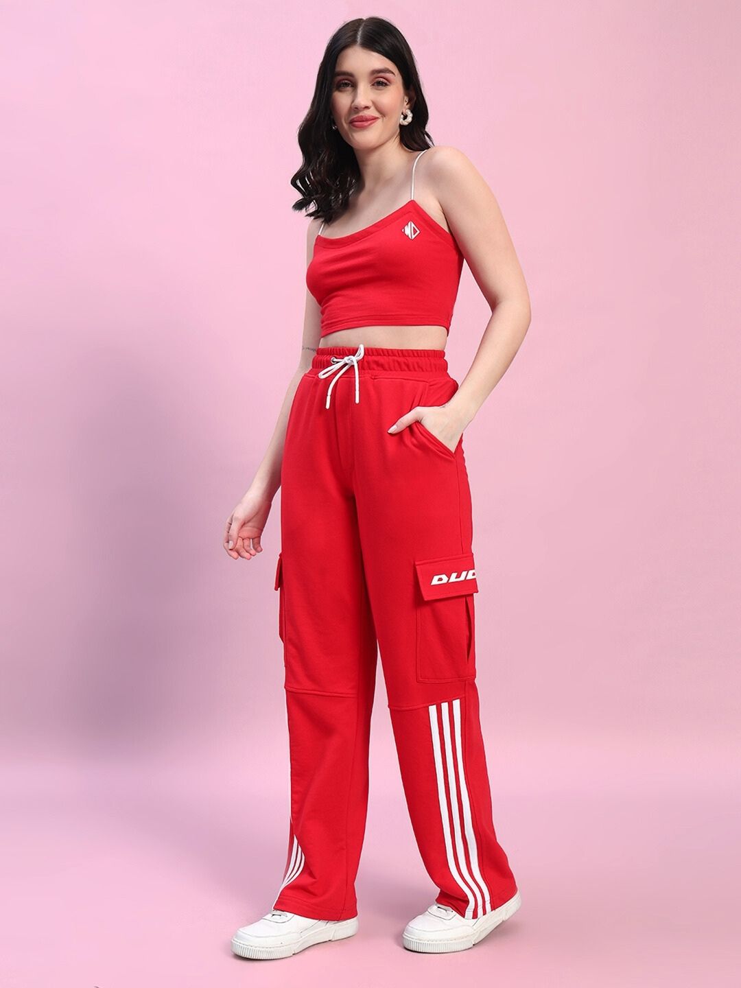 WOMEN'S ROSELLA CO-ORD SET (RED)