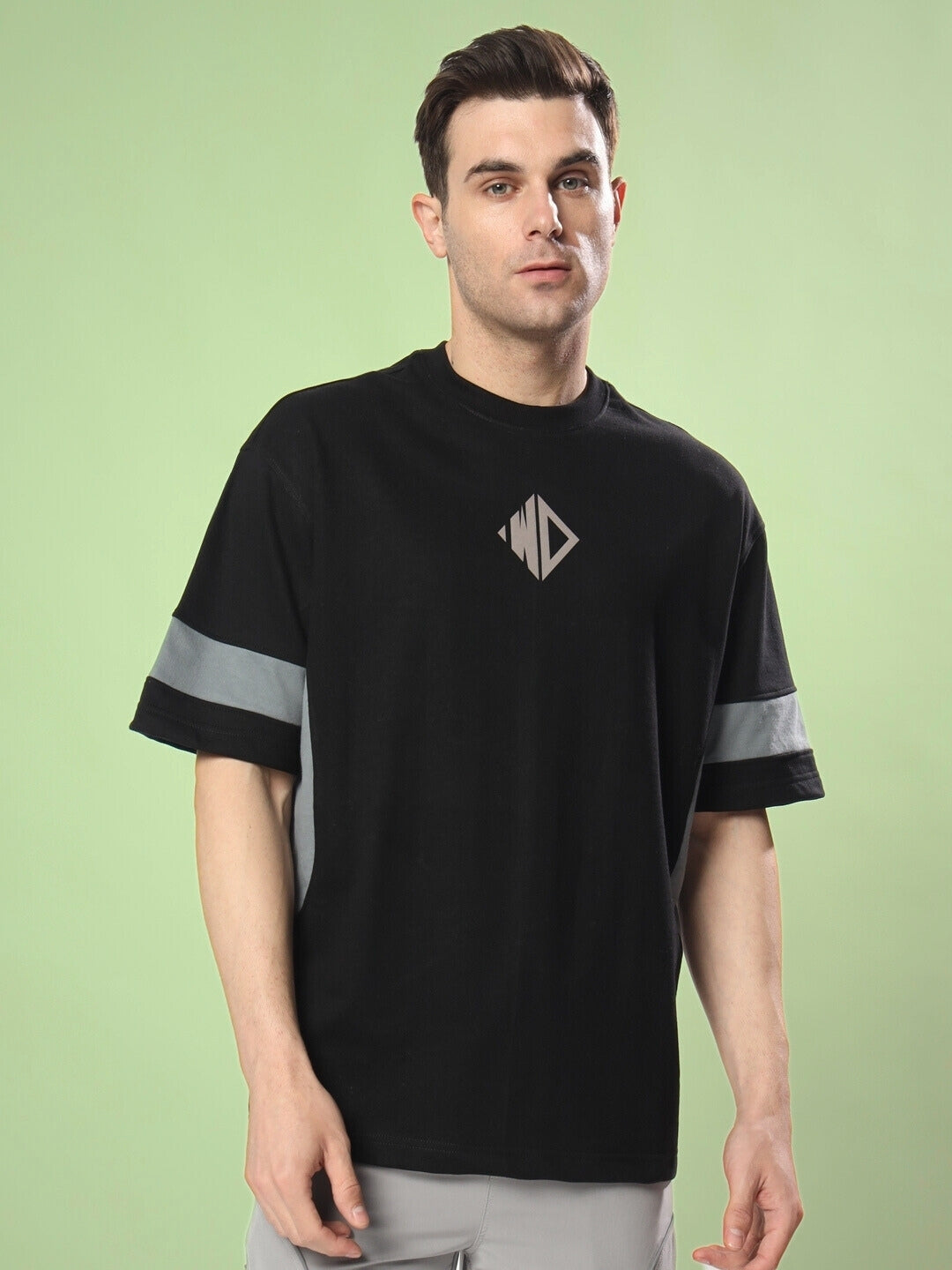 WD Gorbcore Oversized T-Shirt (Black-Grey)