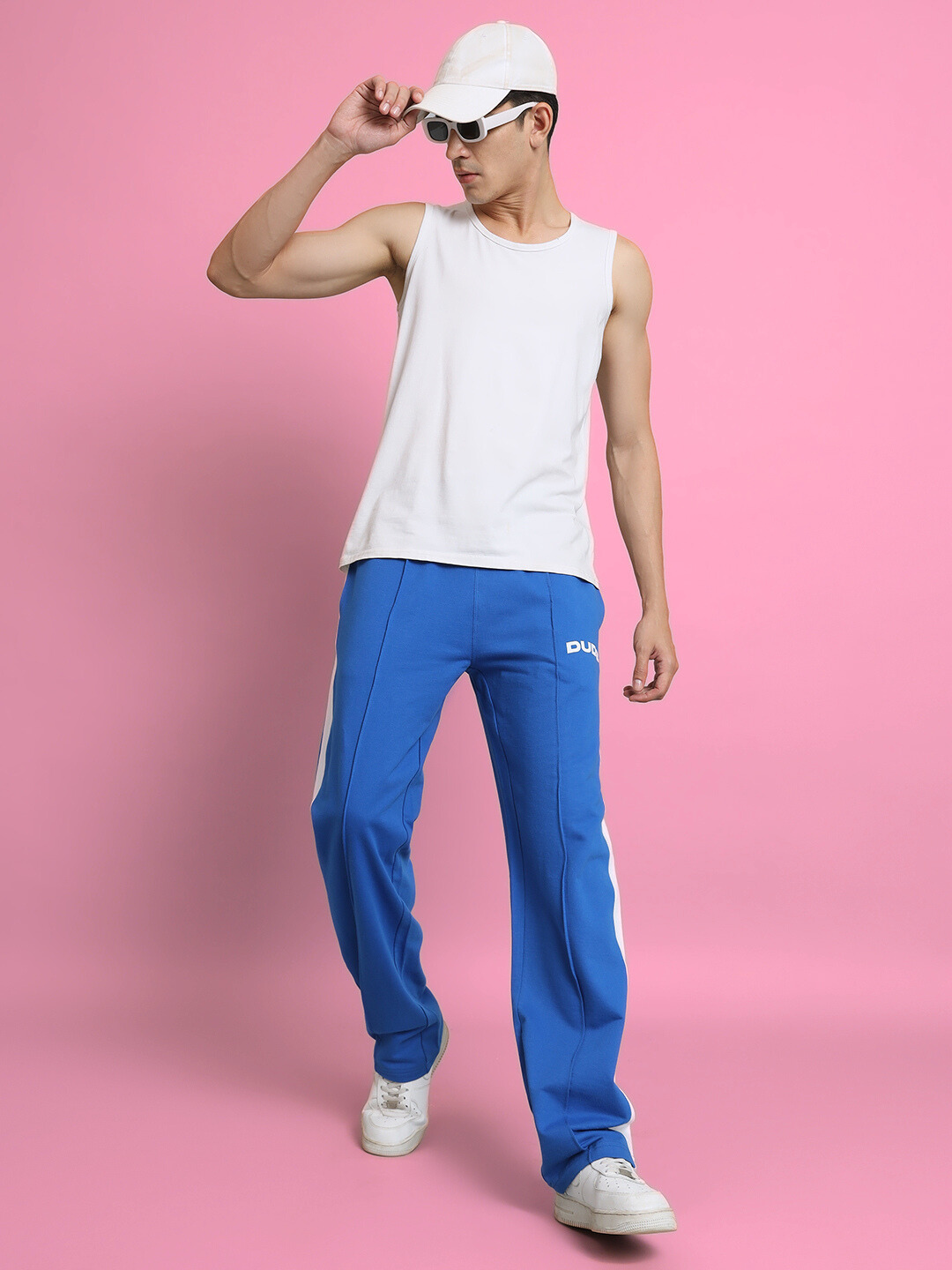 SIDE SEAM PLATED JOGGERS (ROYAL BLUE)