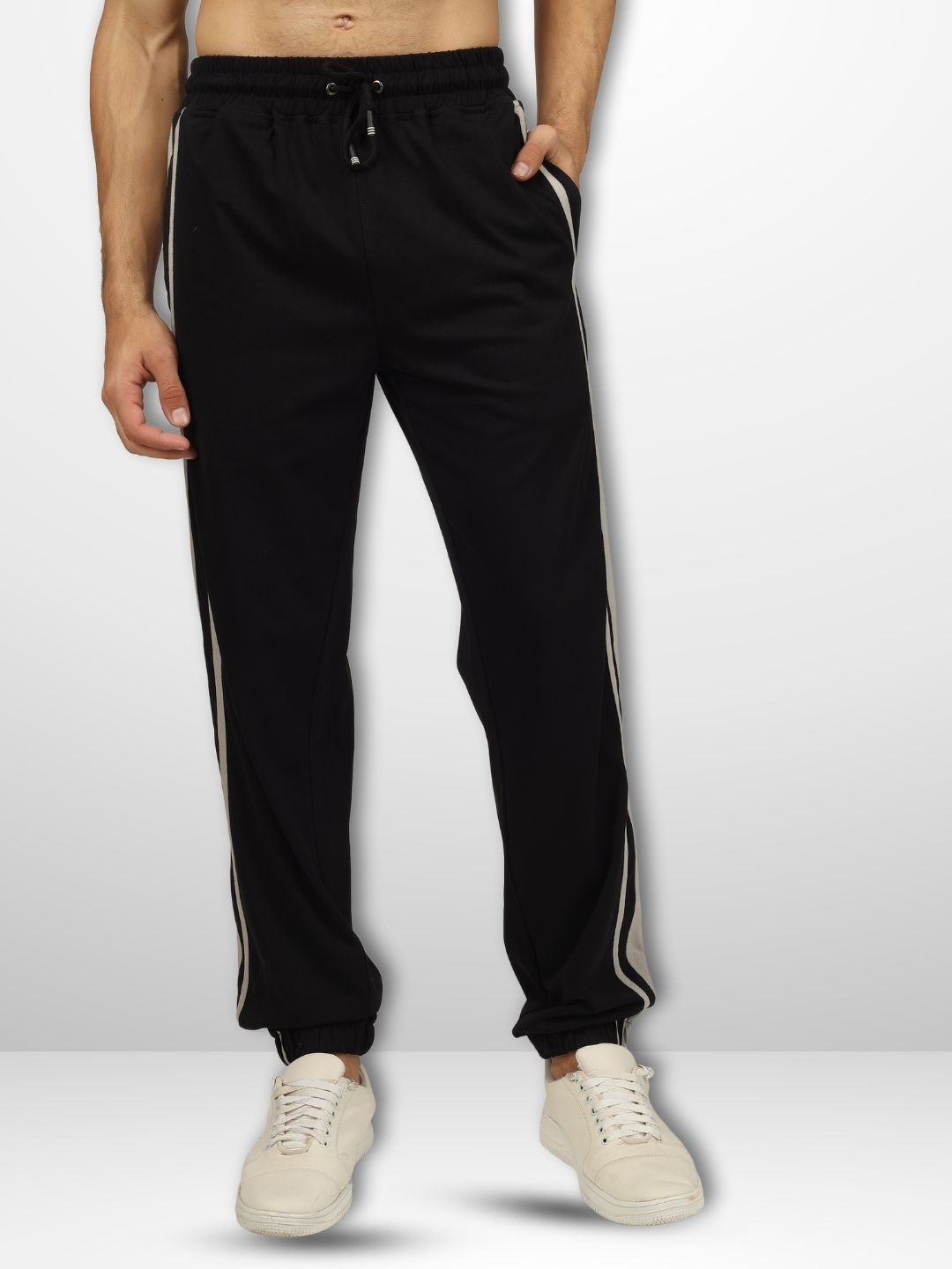 Duds HD Grey Contrast Panel Joggers - Wearduds