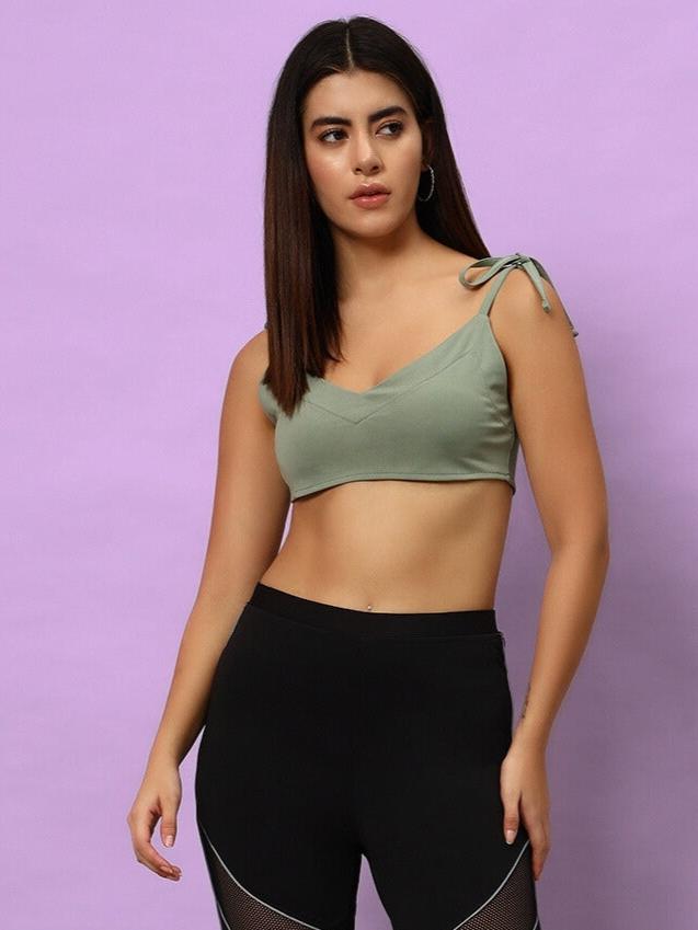 Ashley Crop-Top (Laurel Green)