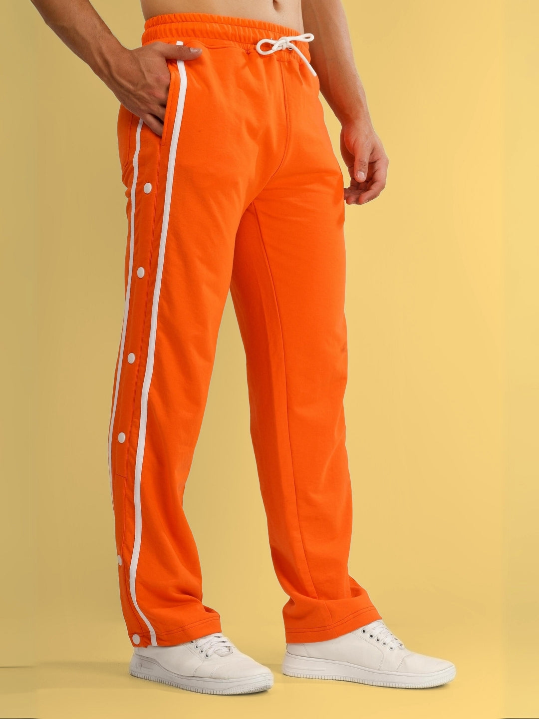 CONTRAST PANEL JOGGER (ORANGE)