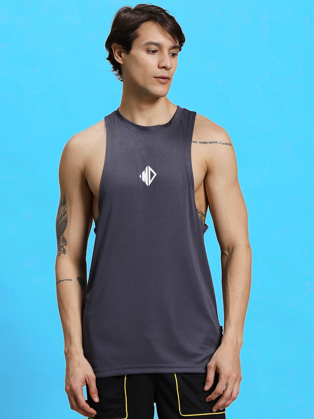 WD STRINGER GYM T-SHIRT (GREY)