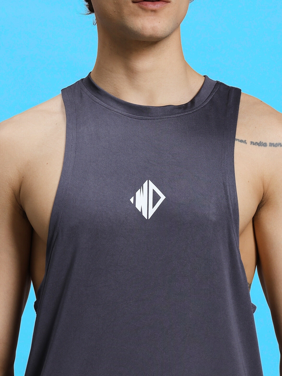 WD STRINGER GYM T-SHIRT (GREY)