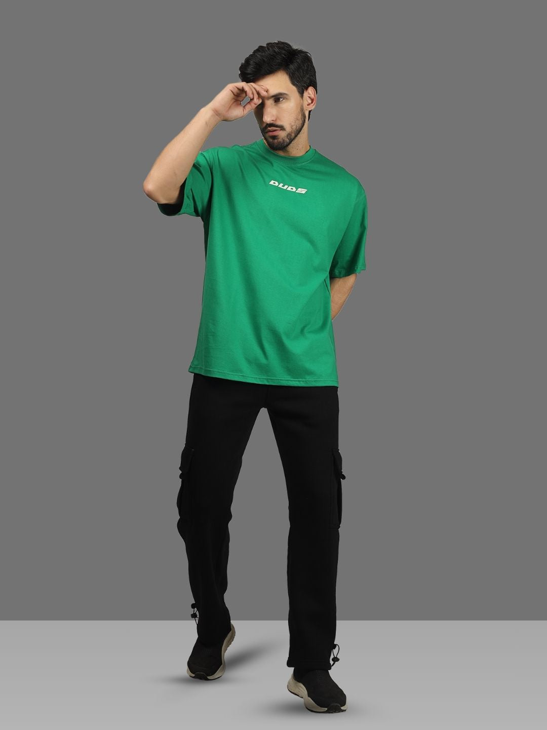 No Signal Over-Sized T-Shirt (Green) - Wearduds