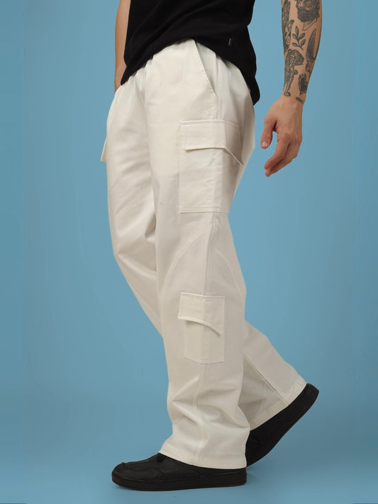 cargo pants white