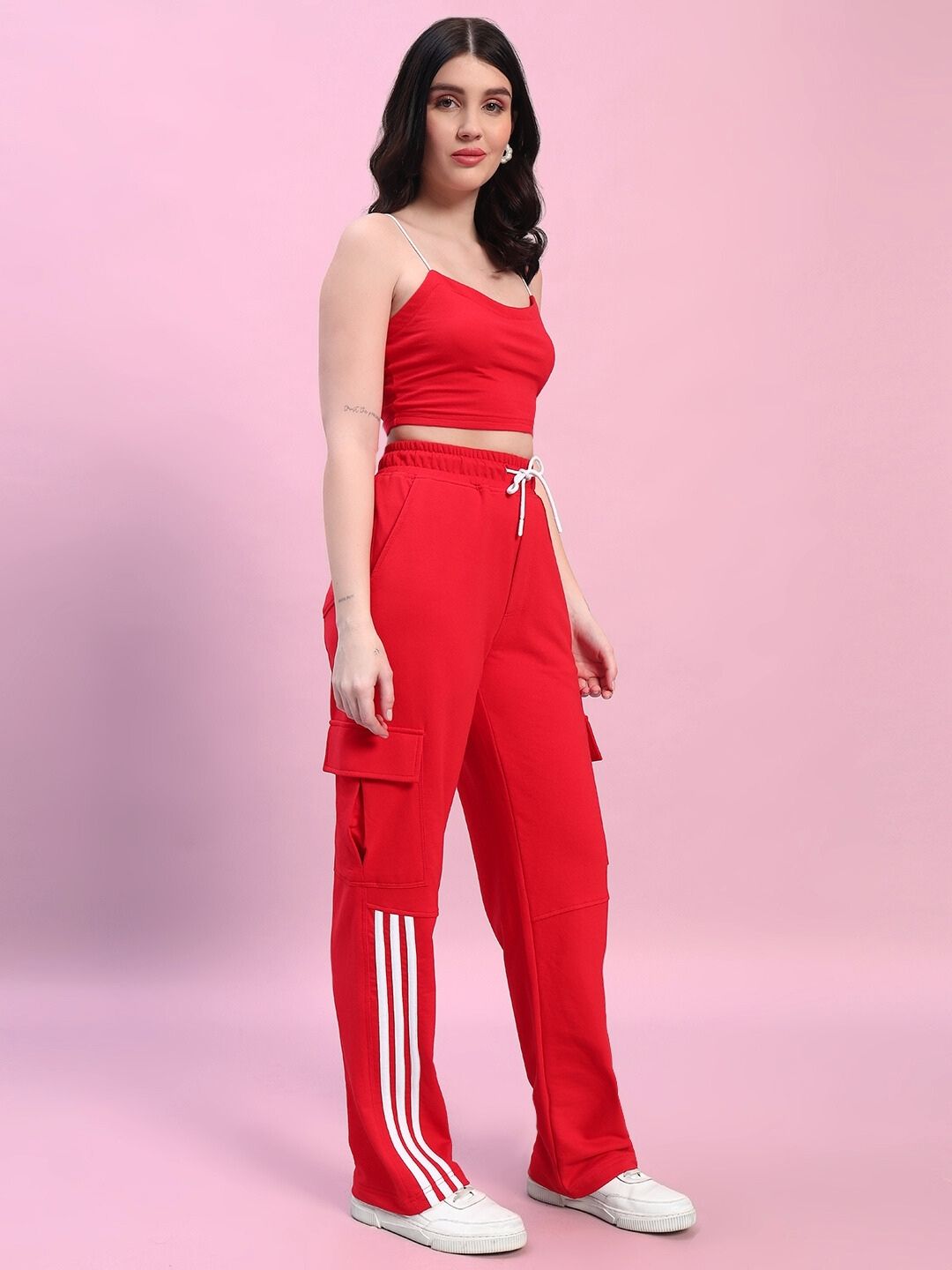 WOMEN'S ROSELLA CO-ORD SET (RED)