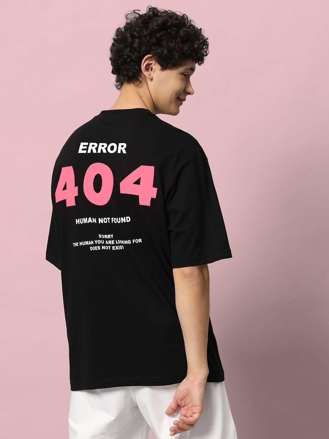 404 Error Over-Sized T-Shirt (Black)