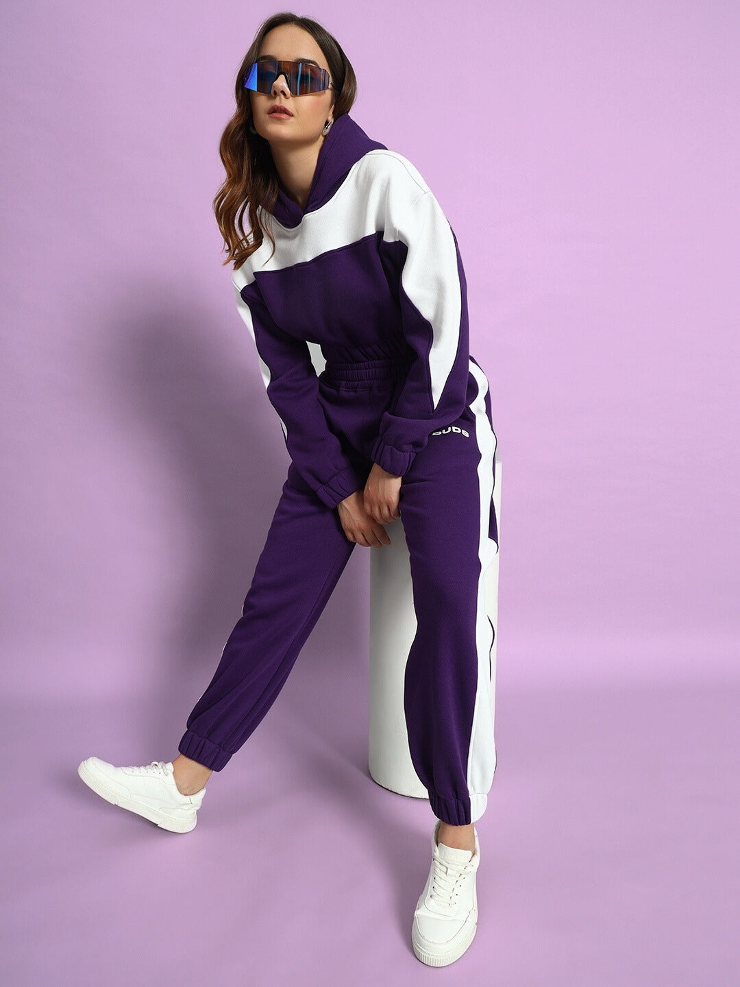 RIZZLER COLORBLOCK CO-ORD (PURPLE)