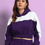 Rizzler Over- Sized Crop Hoodies (Purple)