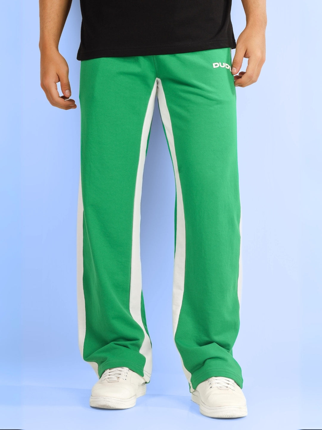 SIDE SEAM BAGGY JOGGER (GREEN)