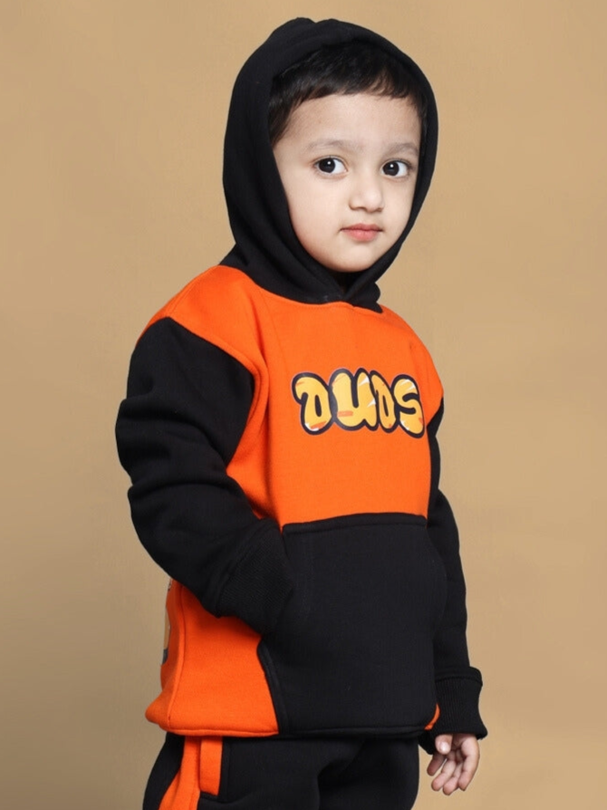 GARFIELD OVERSIZED HOODIE FOR BOYS & GIRLS (ORANGE-BLACK)