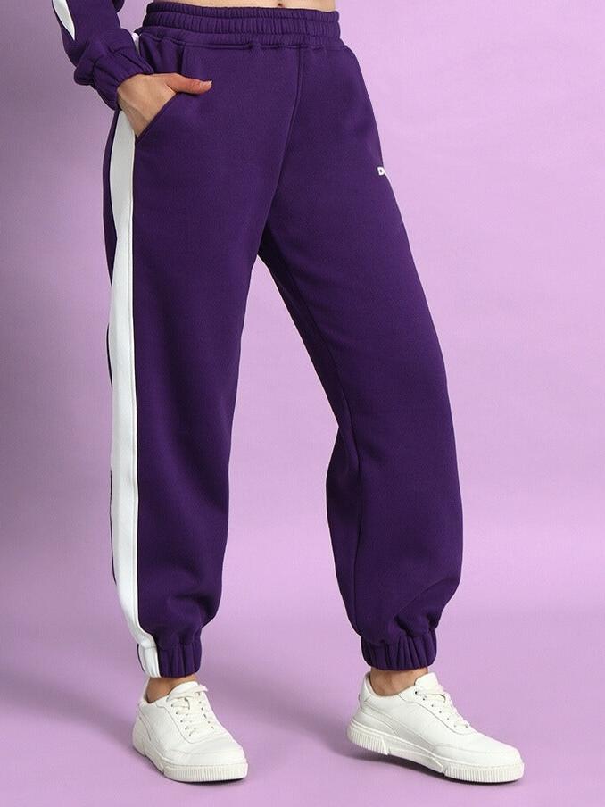 Rizzler Fleece Colorblock Jogger (Purple)