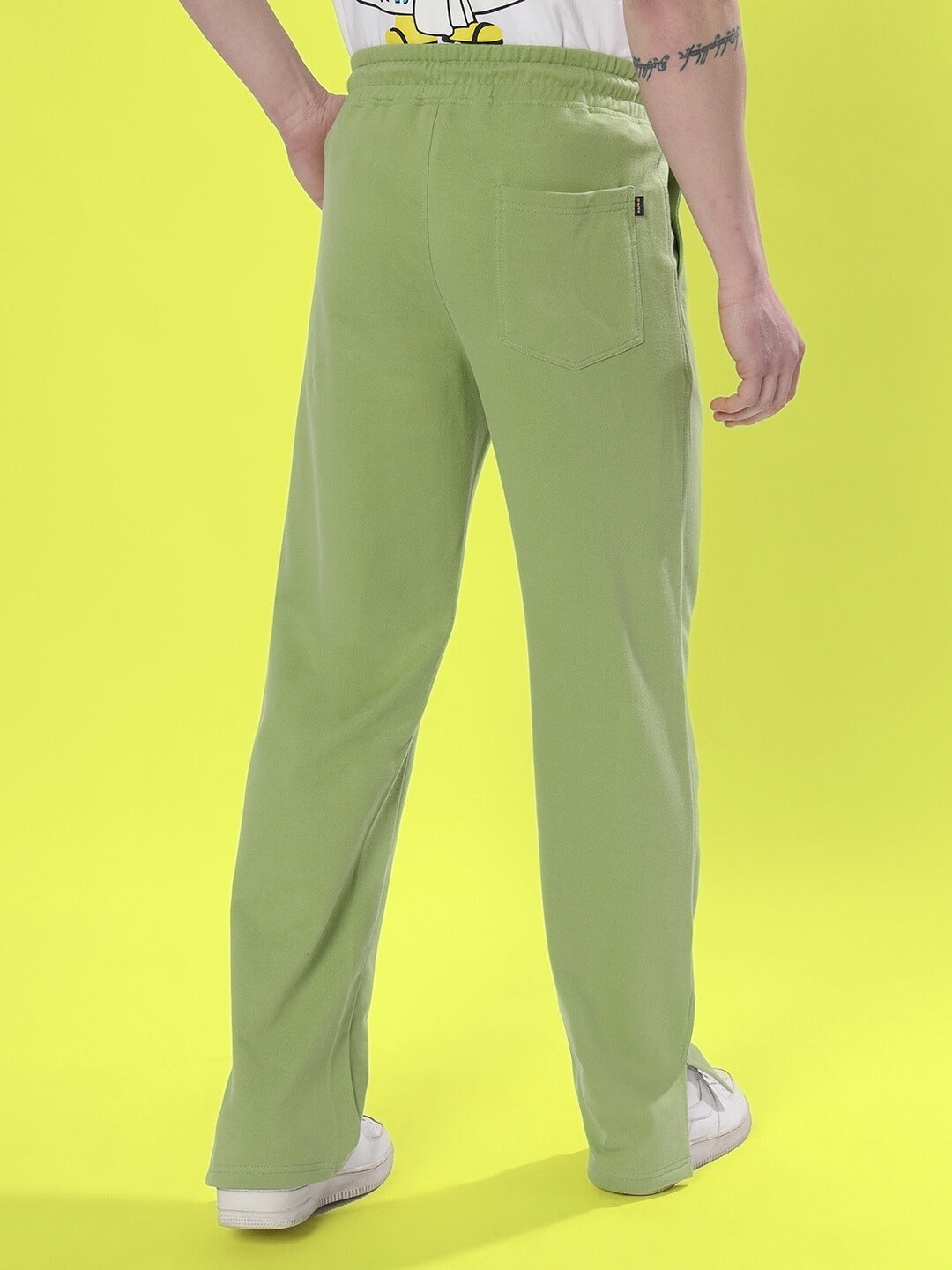 ZION SIDE SLIT JOGGERS (PISTA GREEN)