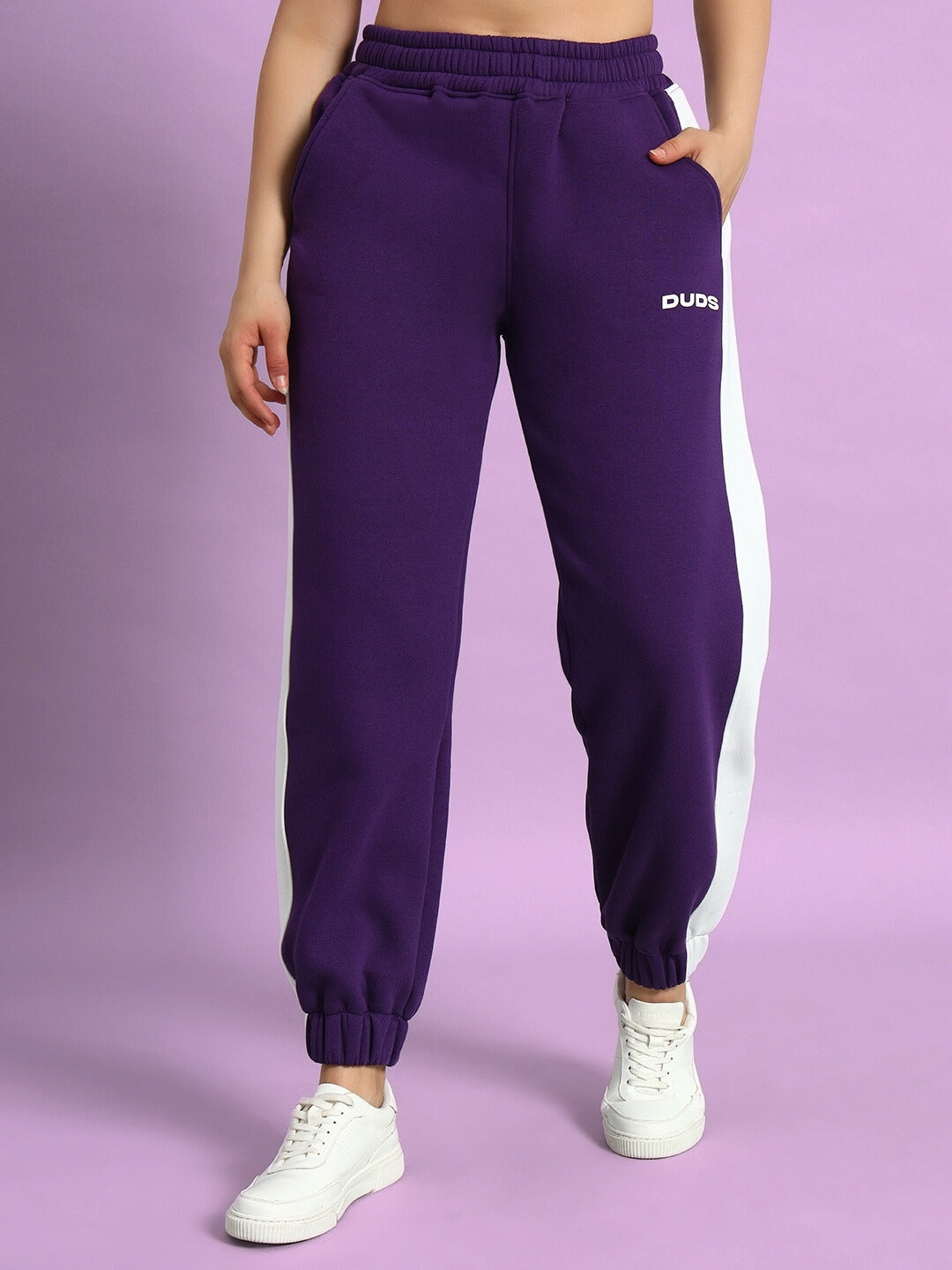 Rizzler Fleece Colorblock Jogger (Purple)