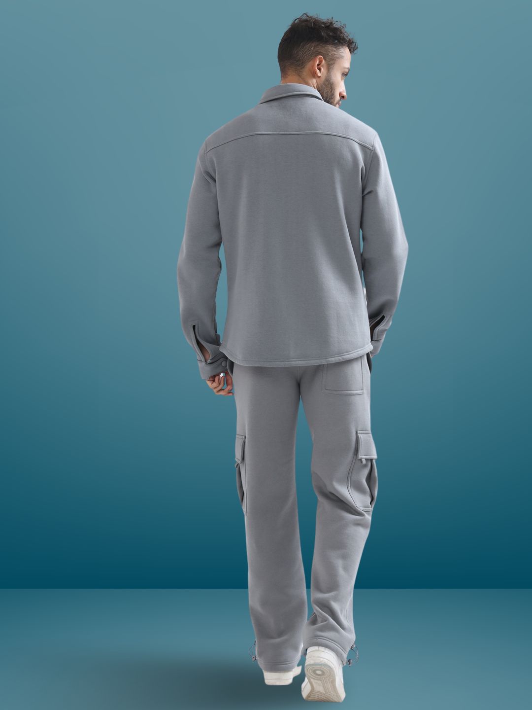 Grey Relaxed Fit Cargo Pant - Wearduds