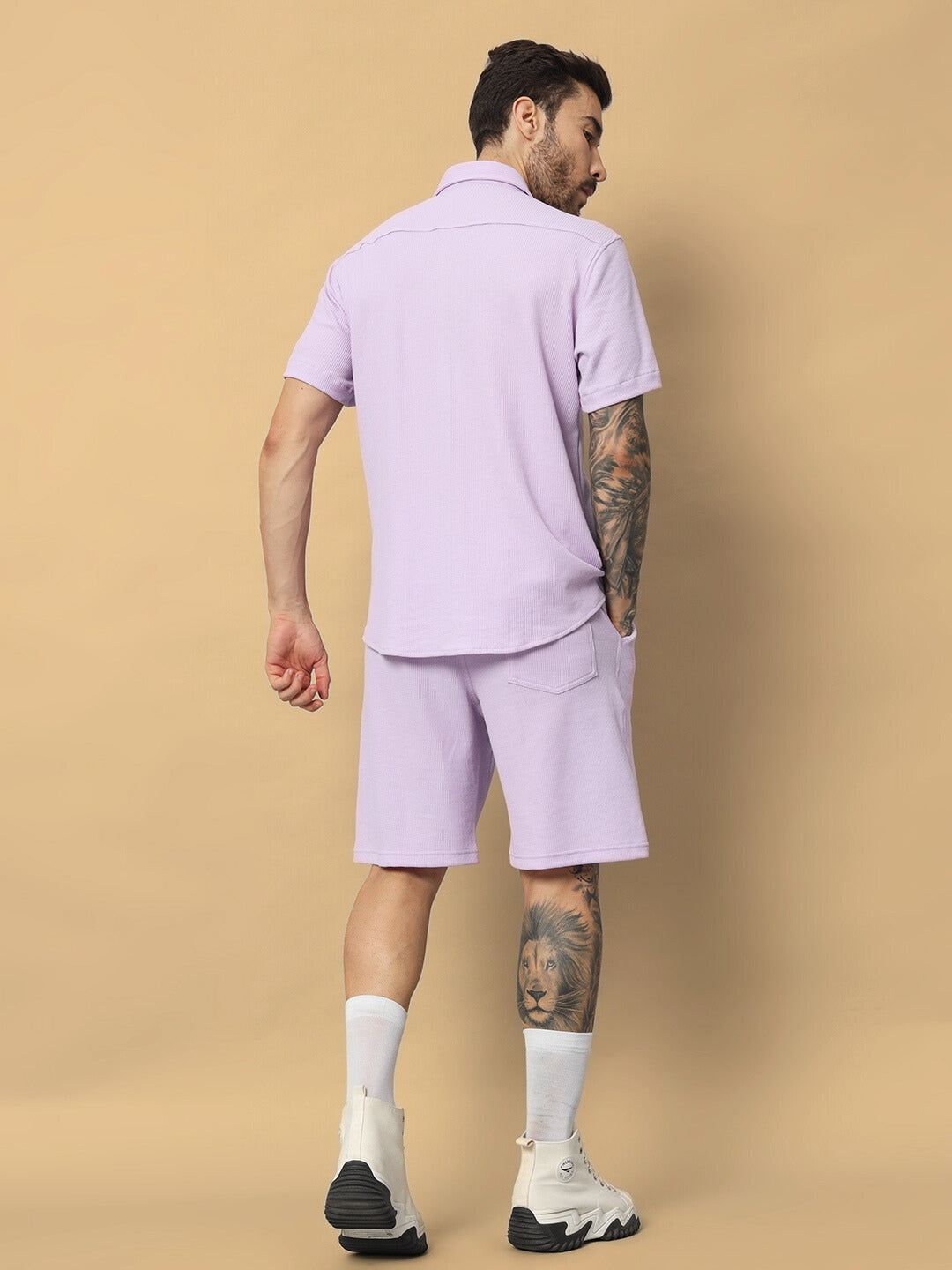 Mercy Solid Co-Ord Set (Lilac)