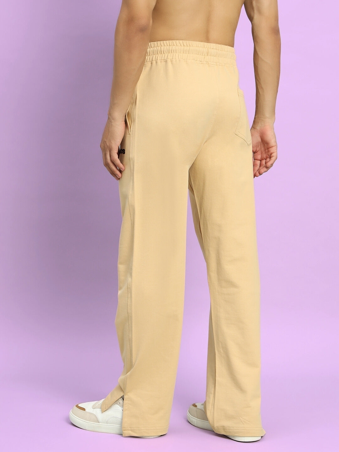 ZION SIDE SLIT JOGGERS (BEIGE)