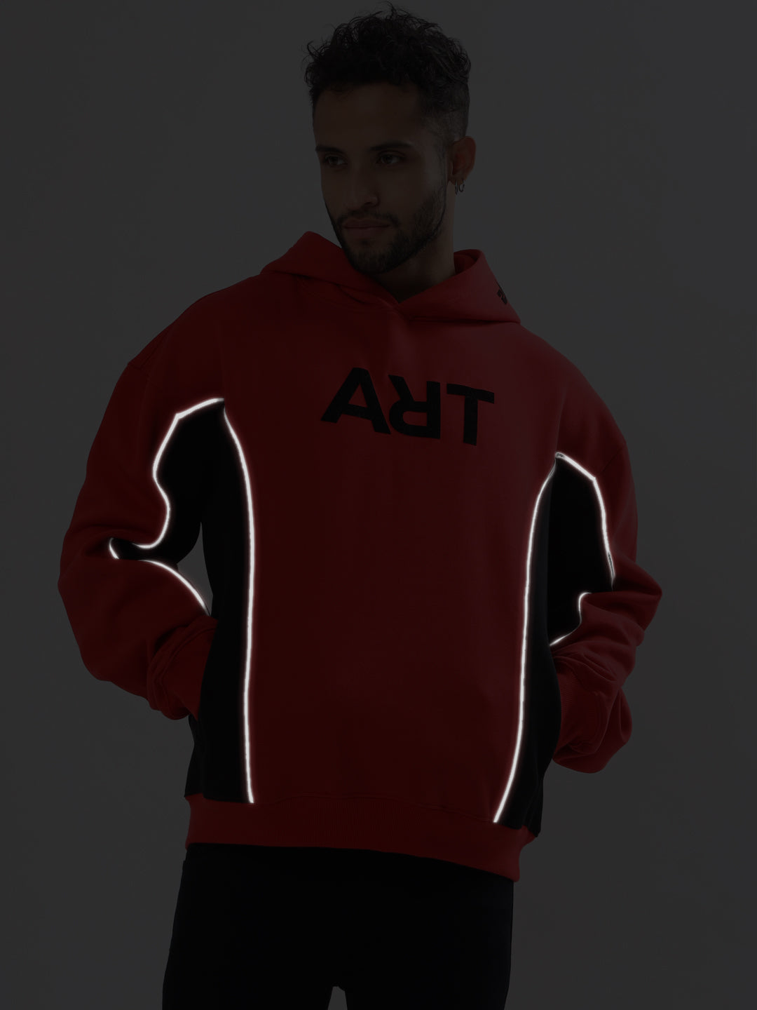 ART Reflector Hoodie (Red) - Wearduds