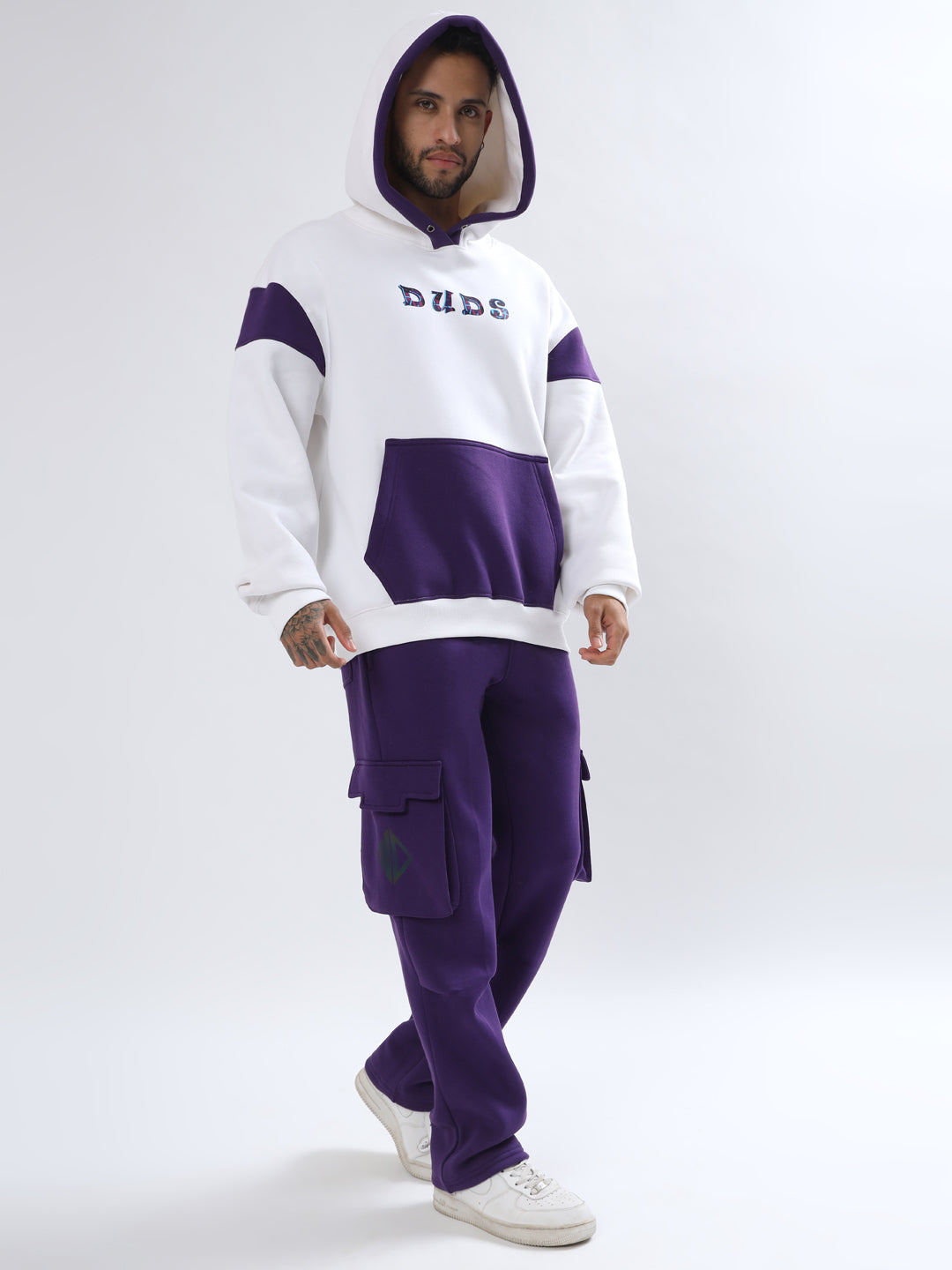 Hybrid Octopus Colorblock Hoodie Co-Ord Set - Wearduds