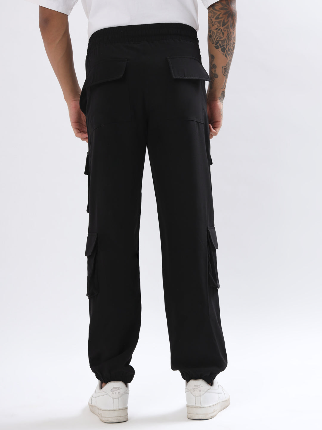 8 Pocket Cargo Jogger (Black) - Wearduds