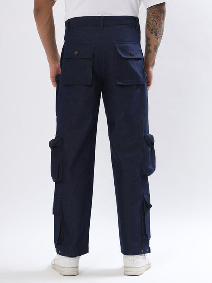 10 Box Pocket Cargo Pant (Blue) - Wearduds
