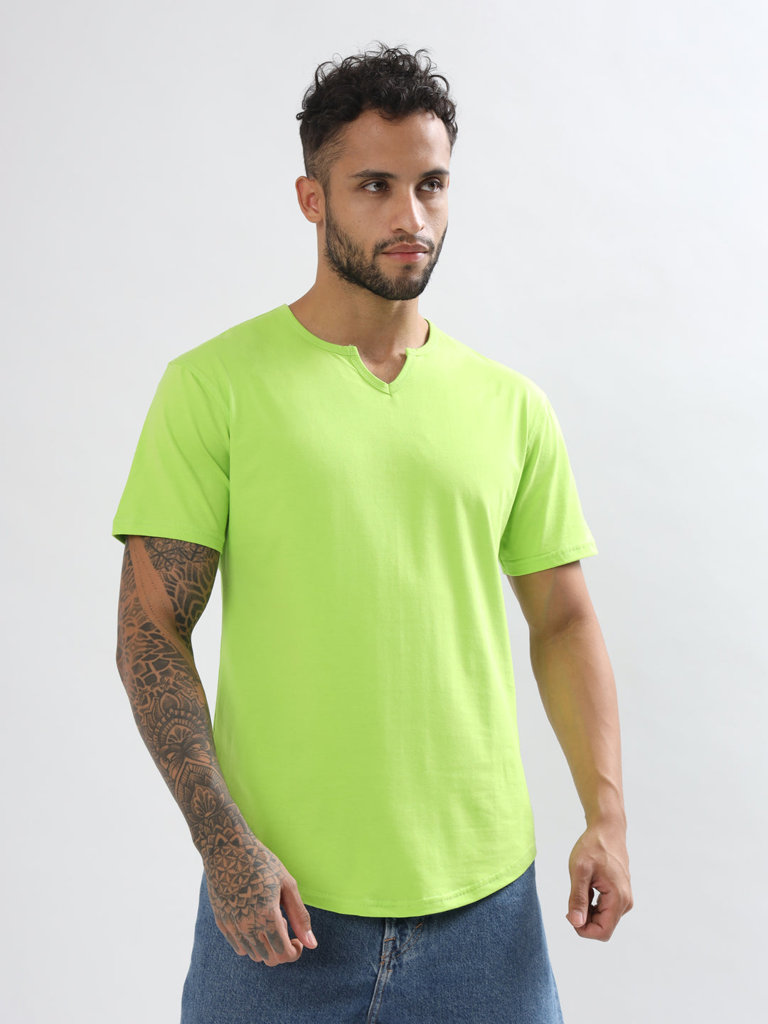 Viking Regular Fit T-Shirt (Neon Green) - Wearduds