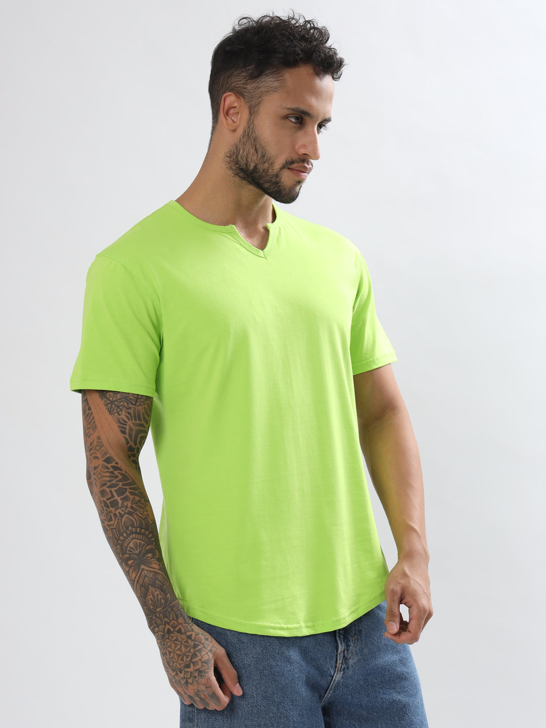 Viking Regular Fit T-Shirt (Neon Green) - Wearduds