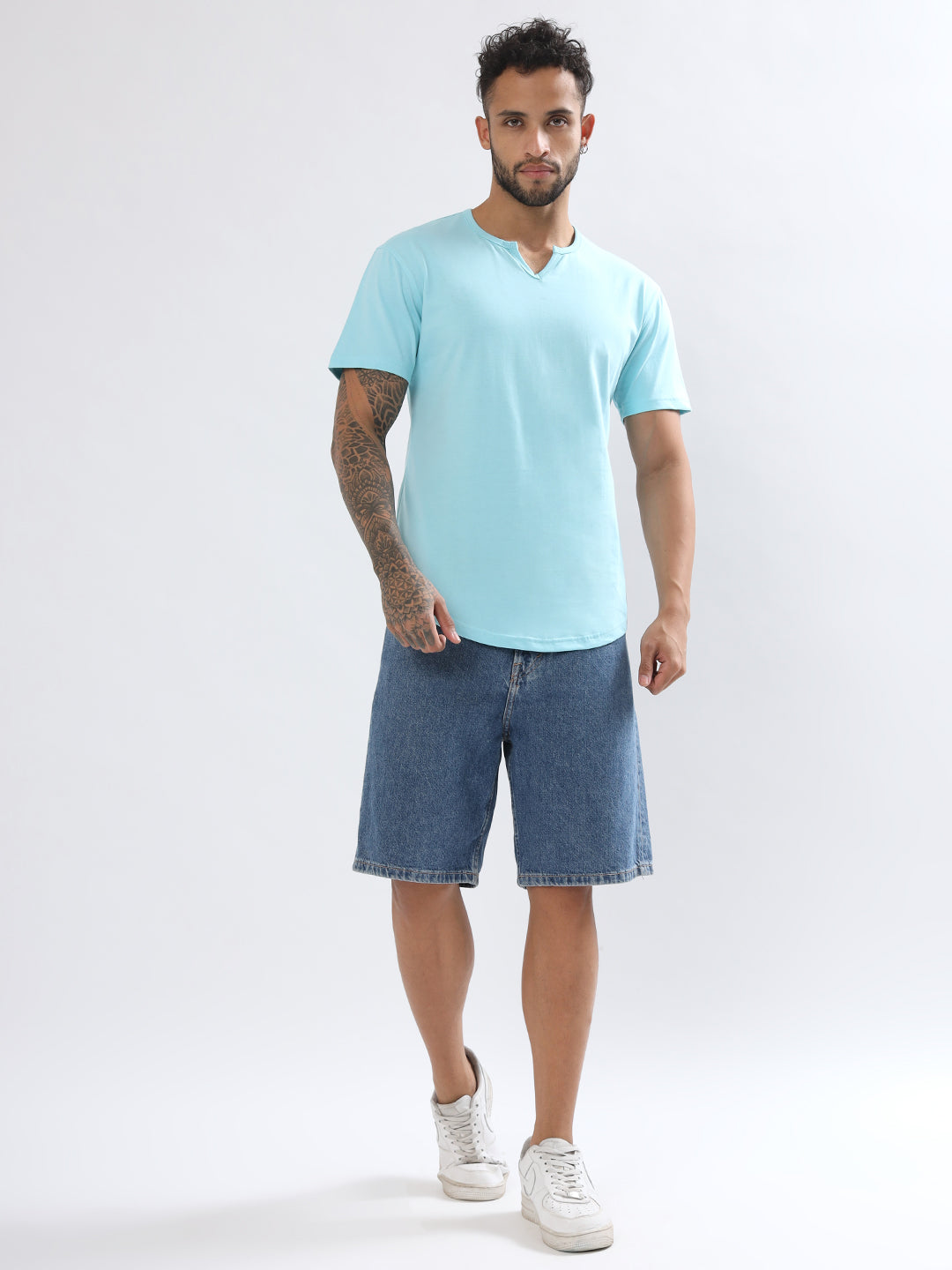 Viking Regular Fit T-Shirt (Sky Blue) - Wearduds