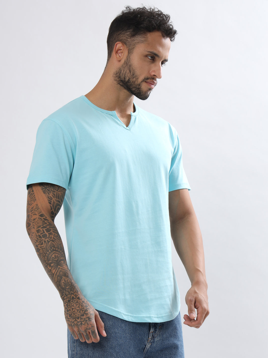 Viking Regular Fit T-Shirt (Sky Blue) - Wearduds