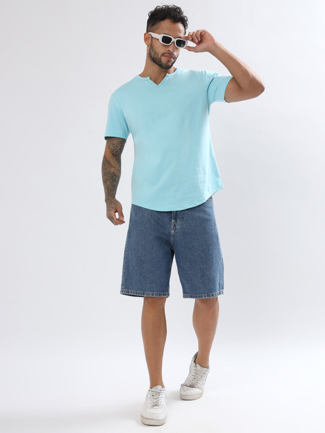 Viking Regular Fit T-Shirt (Sky Blue) - Wearduds