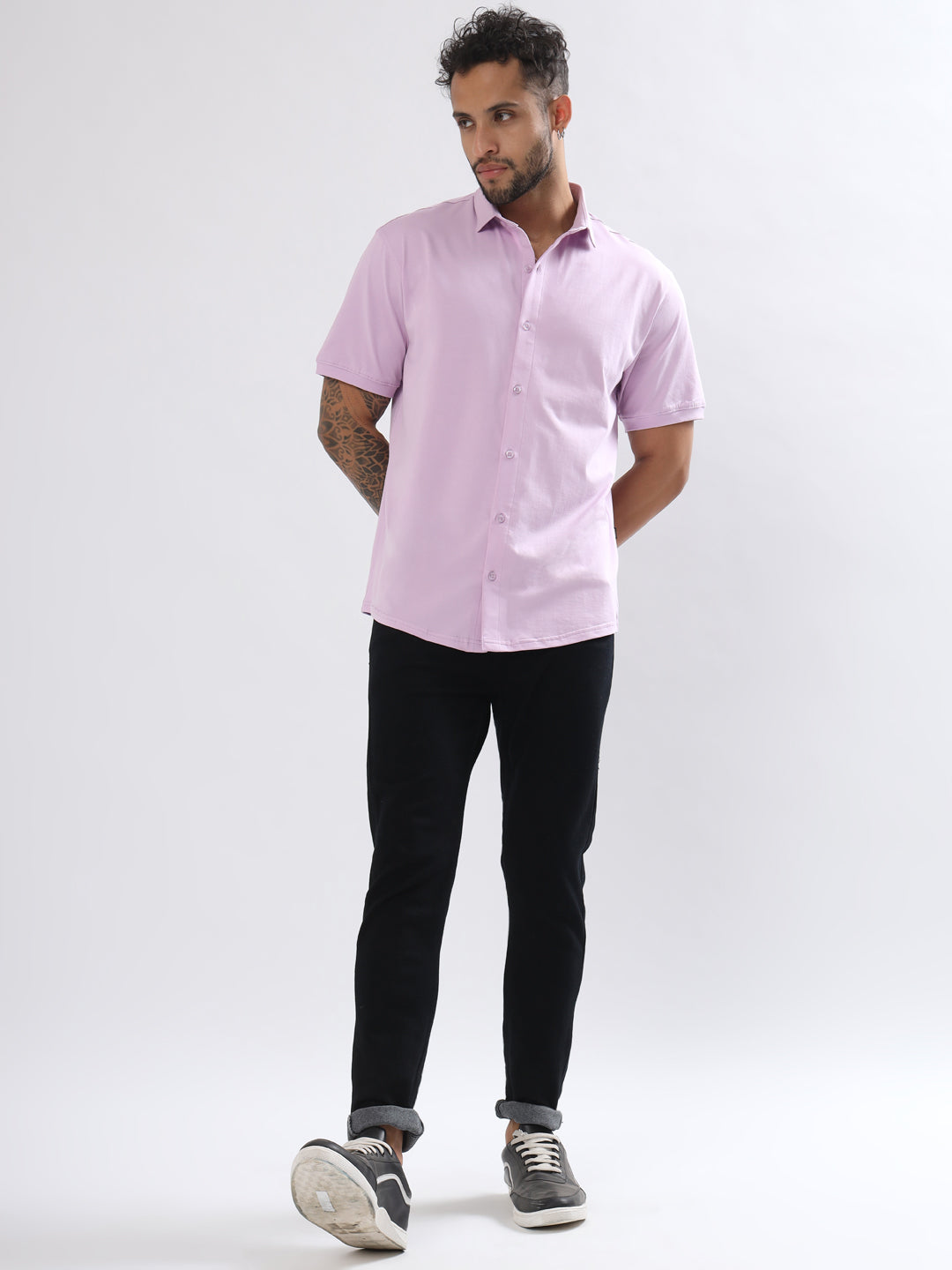 Noir Lilac Shirt - Wearduds