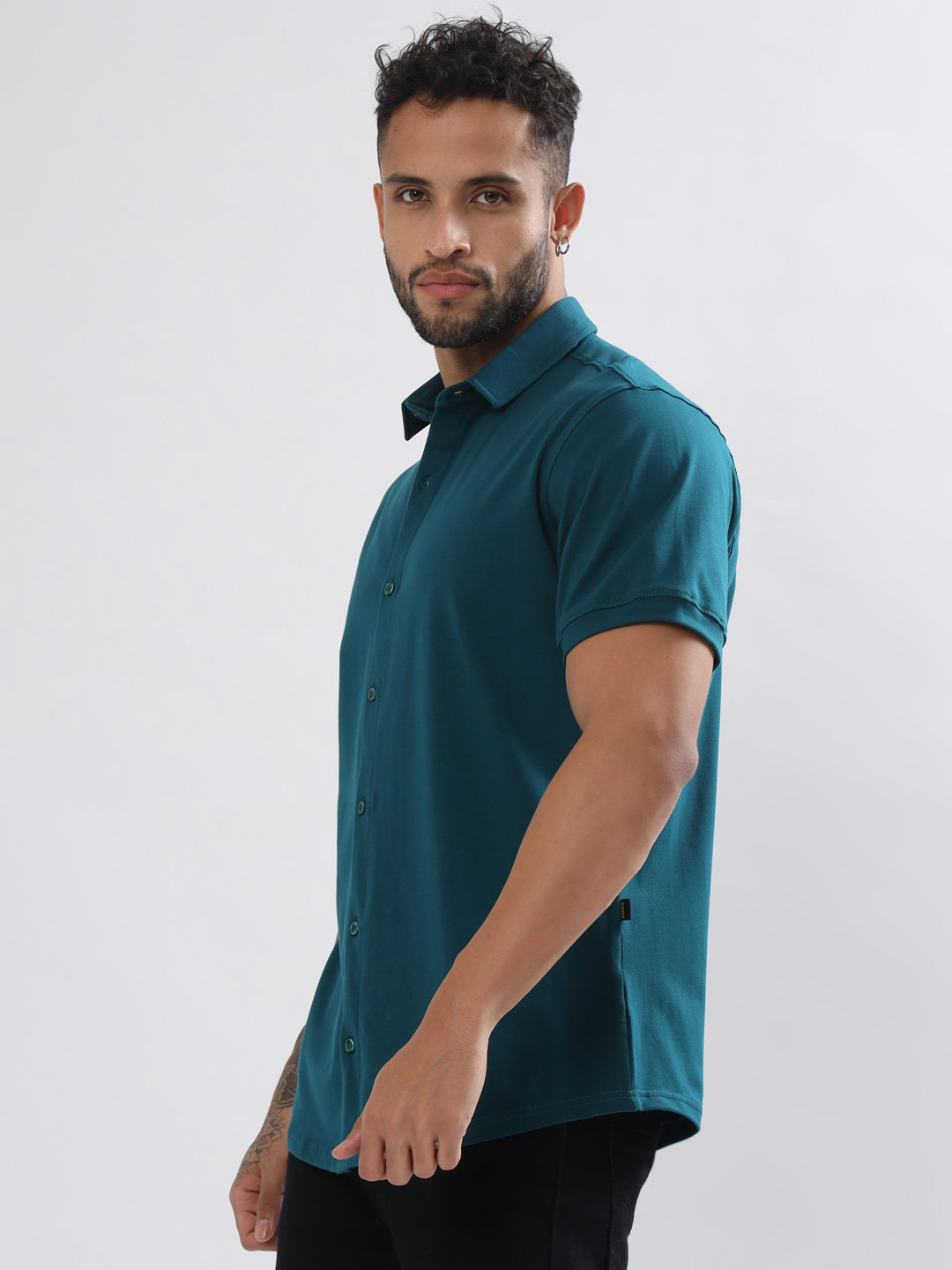 Noir Teal Blue Shirt - Wearduds