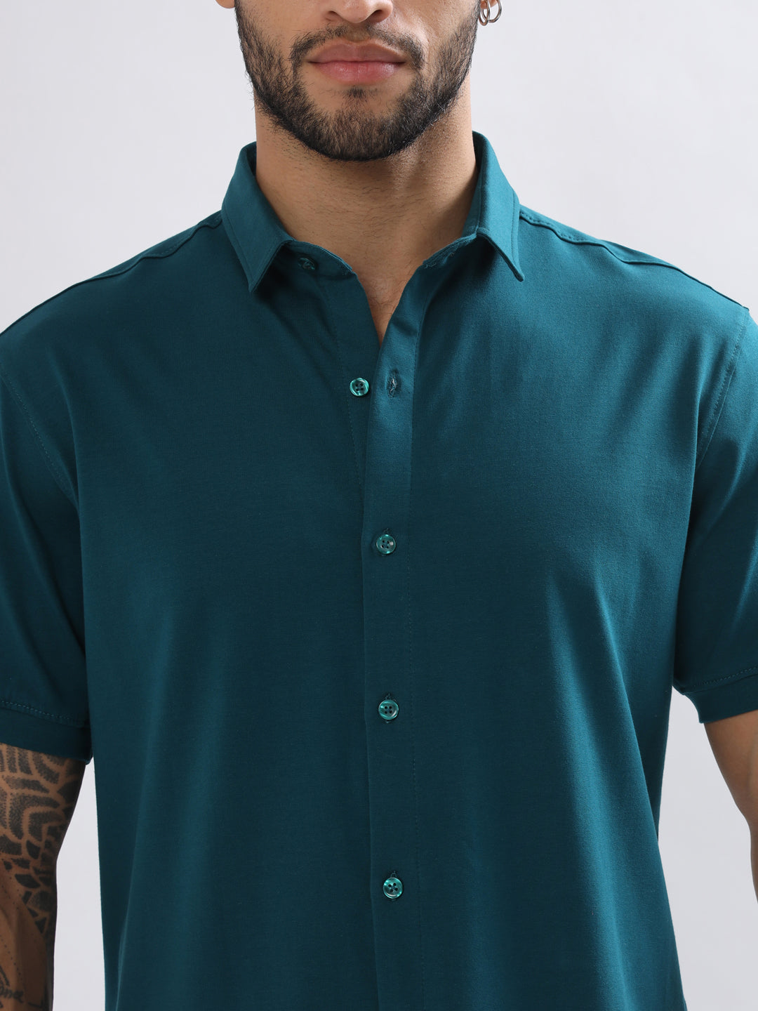 Noir Teal Blue Shirt - Wearduds