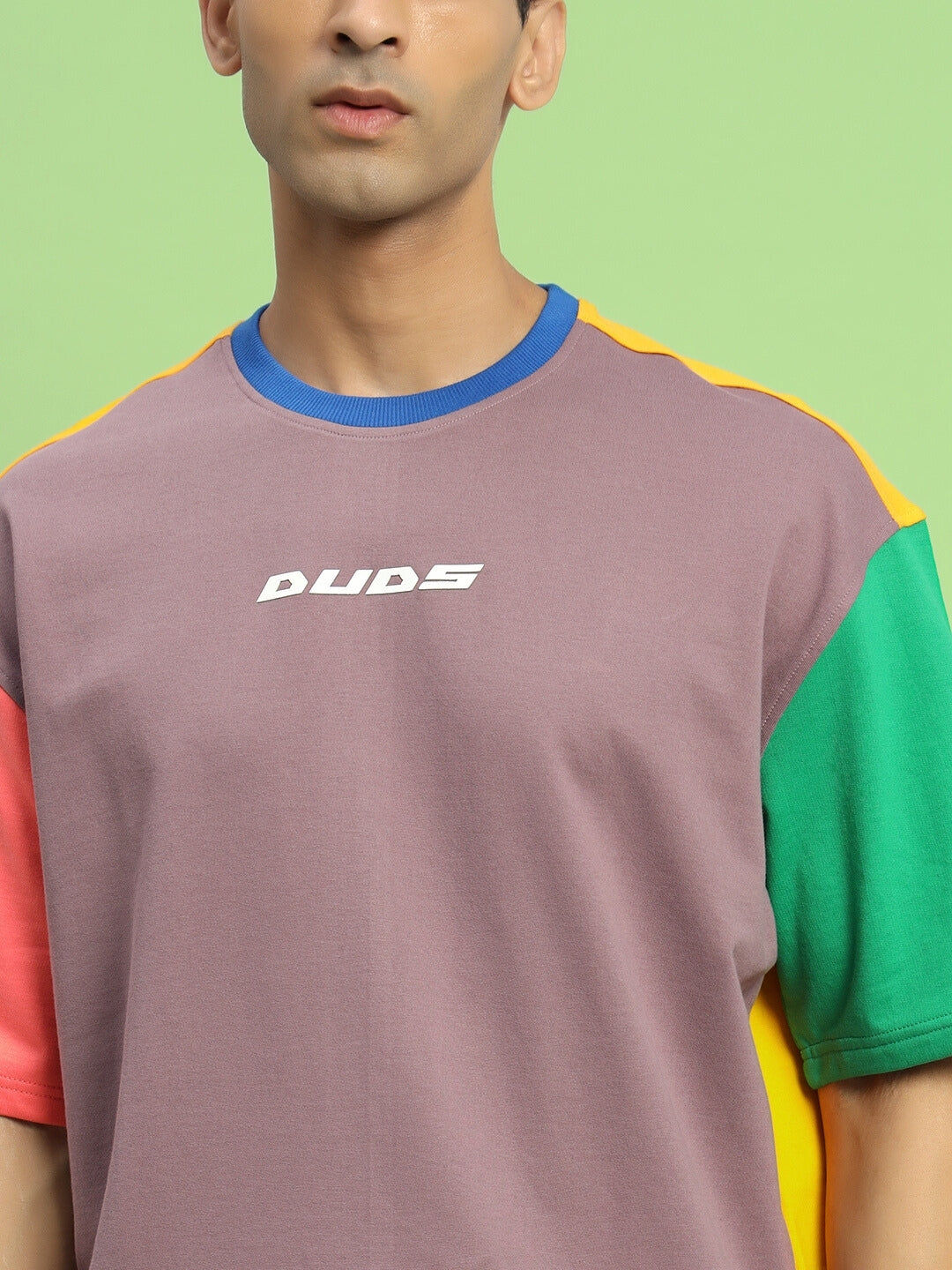 Iris Color Blocked Oversized T-Shirt (Multi)