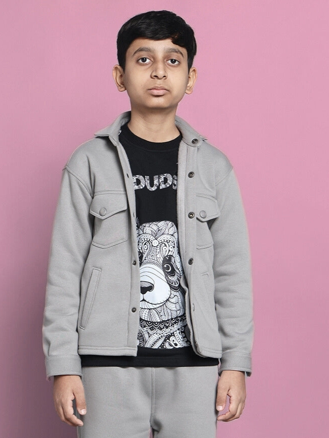 BURLY SWEATSHIRT FOR BOYS & GIRL (GREY)