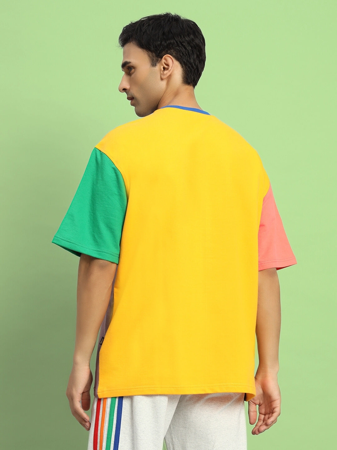 Iris Color Blocked Oversized T-Shirt (Multi)