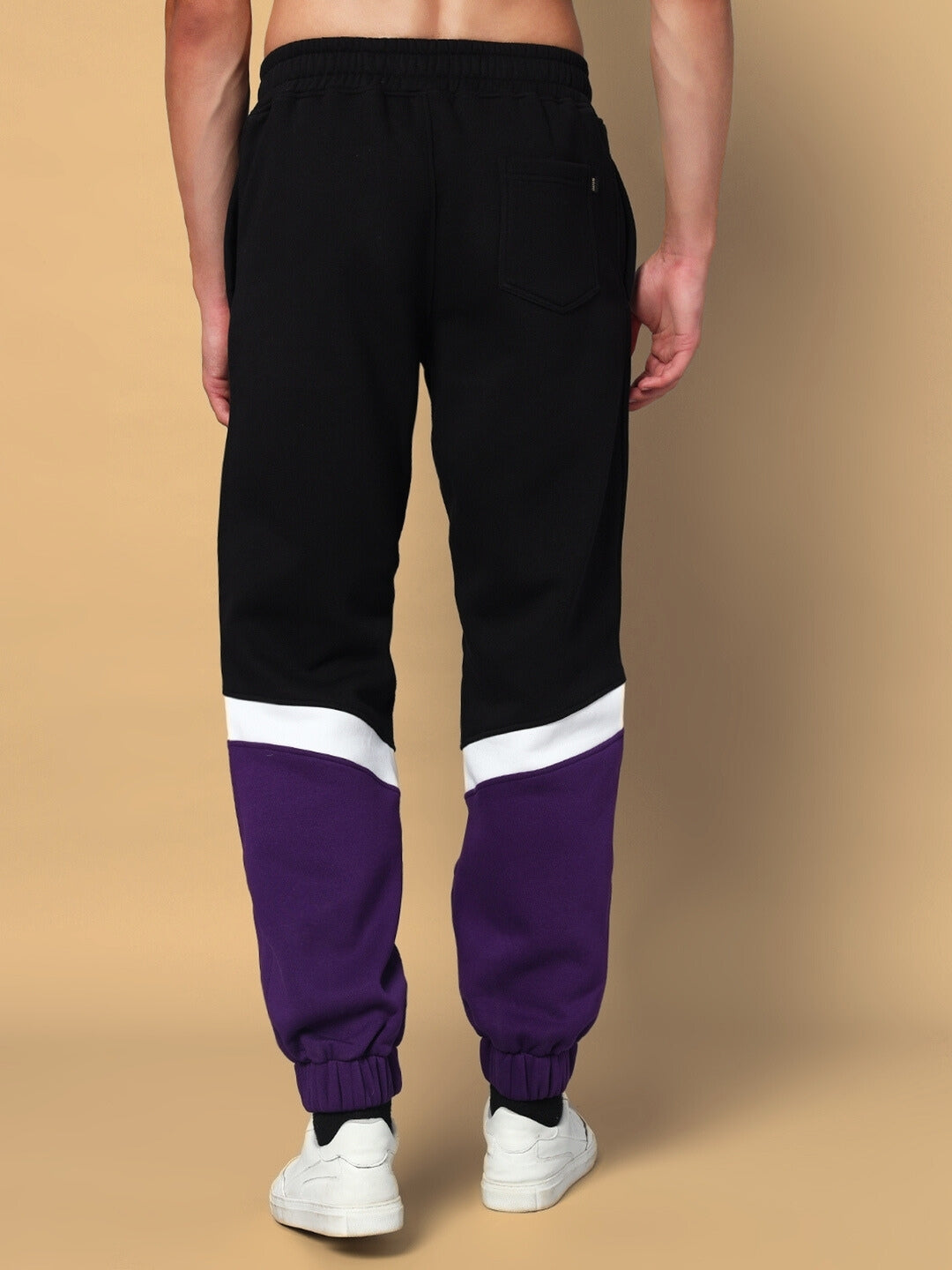 HARLEY FLEECE COLORBLOCK JOGGER (PURPLE)