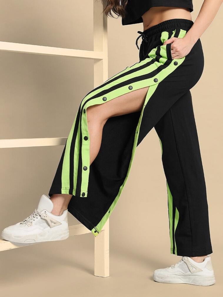 WOMEN'S DANCER JOGGERS (BLACK-NEON GREEN)