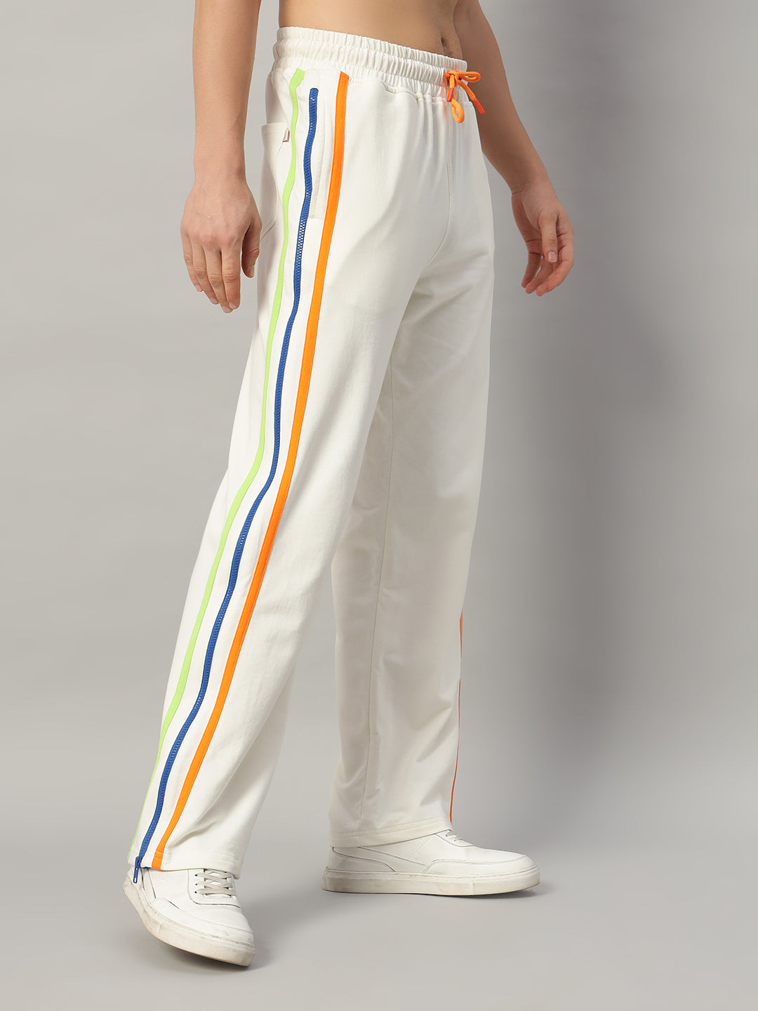 IMPERIAL SIDE ZIPPER JOGGERS (OFF WHITE)