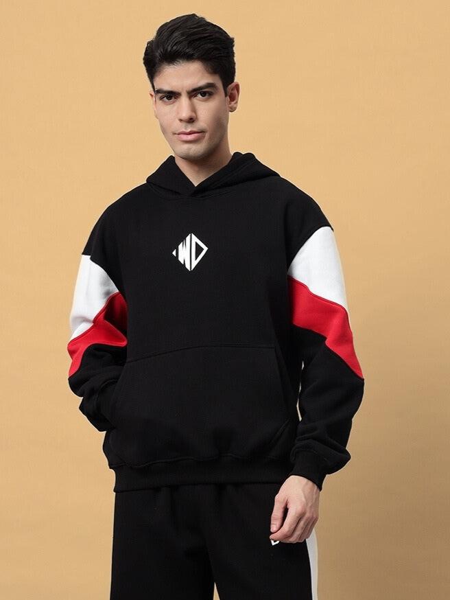 BRIO COLORBLOCK HOODIE (BLACK)