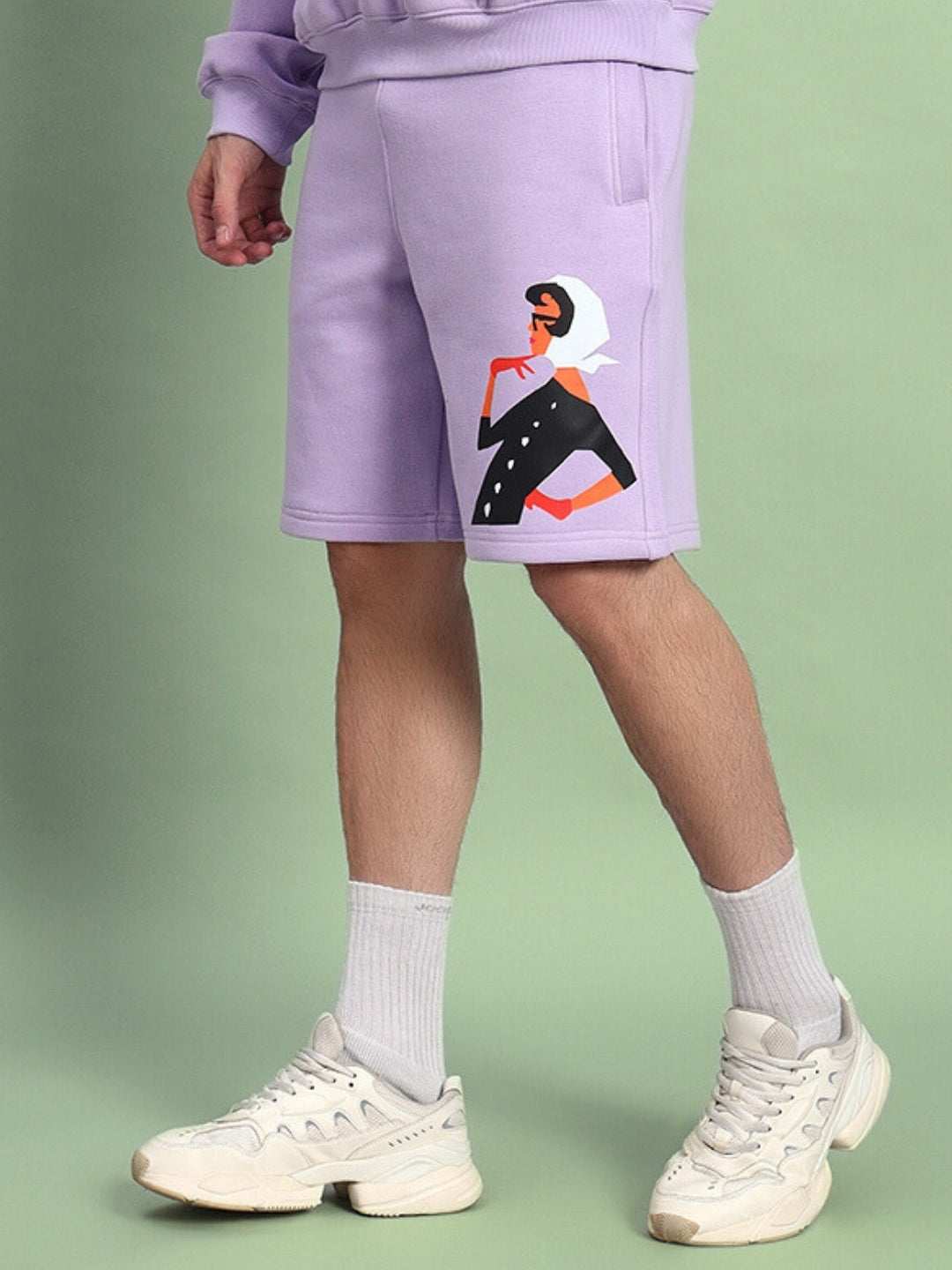 Ritzy Fleece Shorts (Lilac)