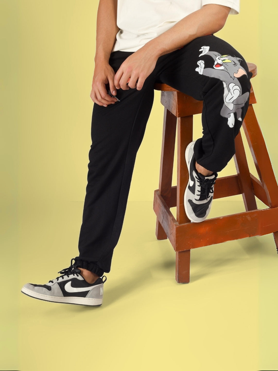 TOM & JERRY RELAXED PANT JOGGER (BLACK)