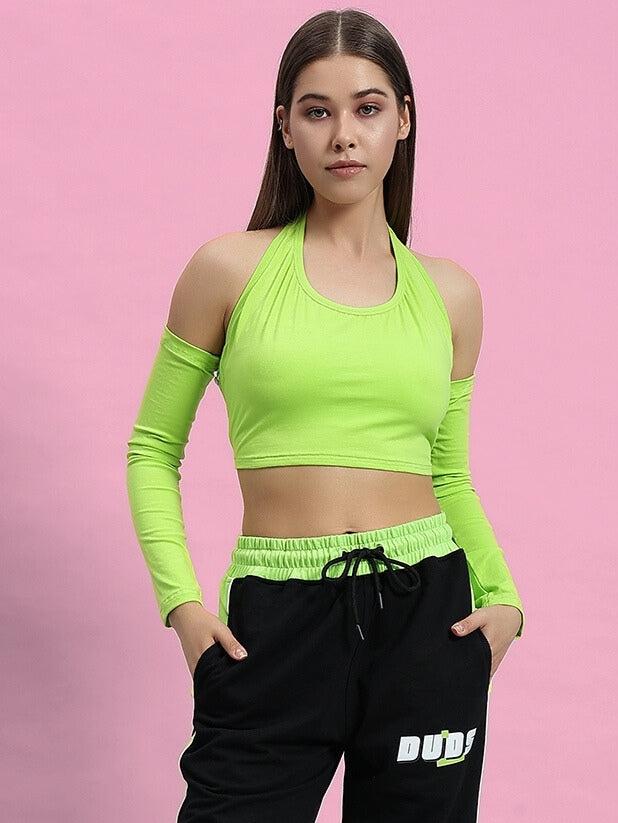 Clutch Crop-Top (Neon Green)