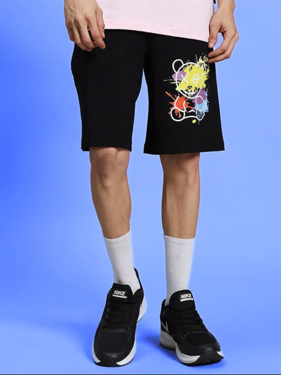 BE KIND REGULAR FIT SHORTS (BLACK)