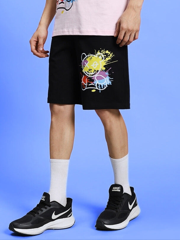 BE KIND REGULAR FIT SHORTS (BLACK)