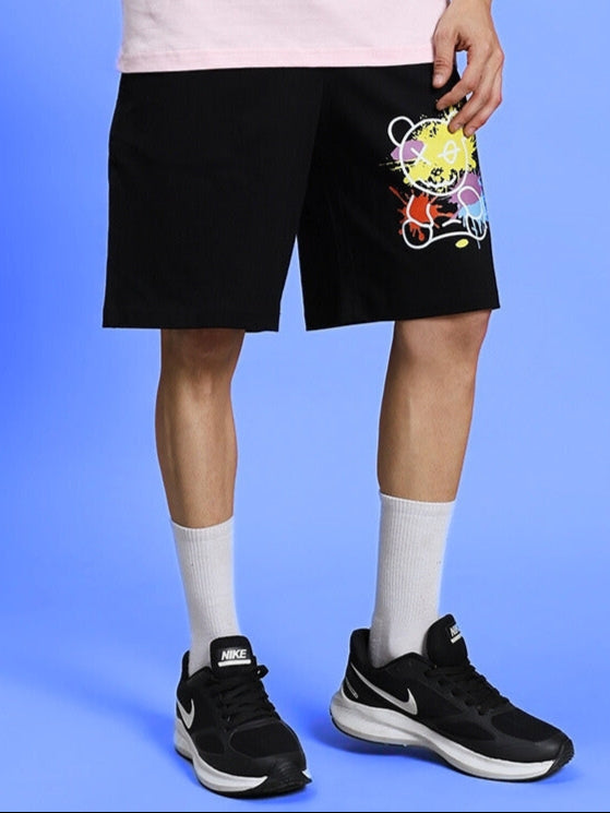 BE KIND REGULAR FIT SHORTS (BLACK)