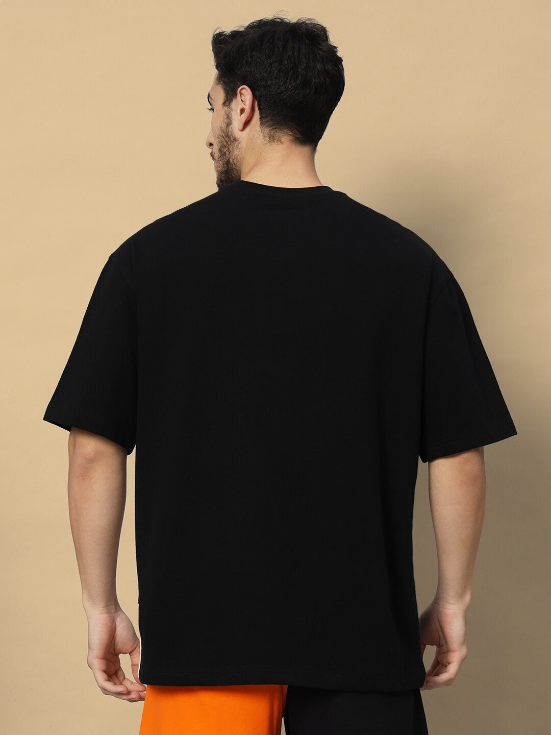 Freedom Contrast Over-Sized T-Shirt (Black-White)