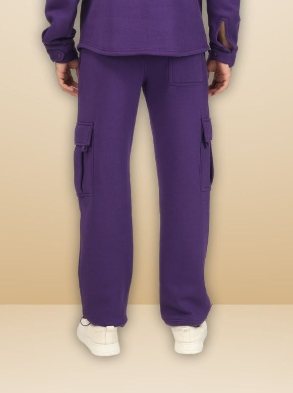 Purple Relaxed Fit Cargo Pant - Wearduds