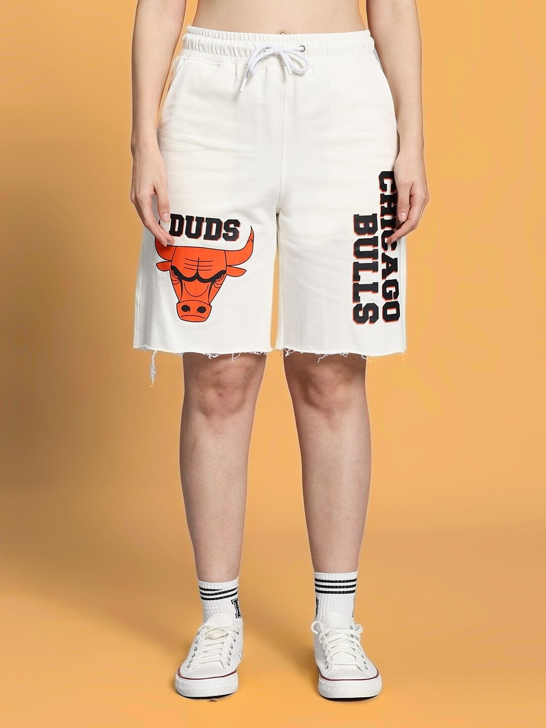 WOMEN'S BLAZE BULLS PRINT CO-ORD SET (OFF WHITE)